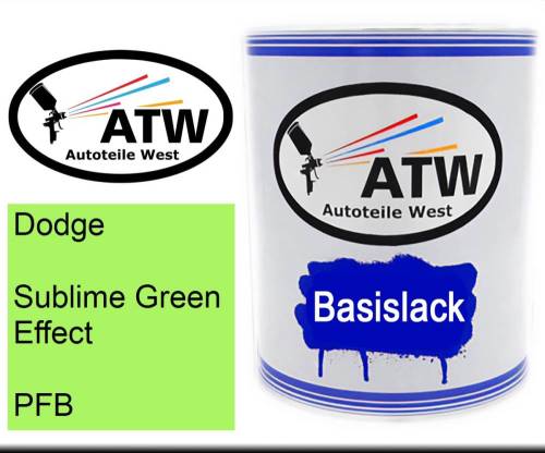 Dodge, Sublime Green Effect, PFB: 1L Lackdose, von ATW Autoteile West.